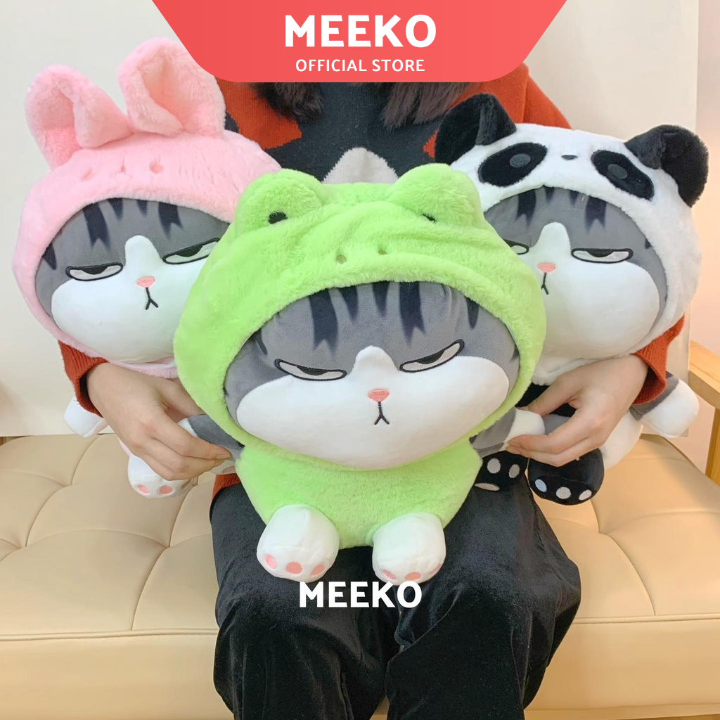 Thú nhồi bông Mèo hoàng thượng cosplay thú Pika Cat 3 phiên bản MEEKO