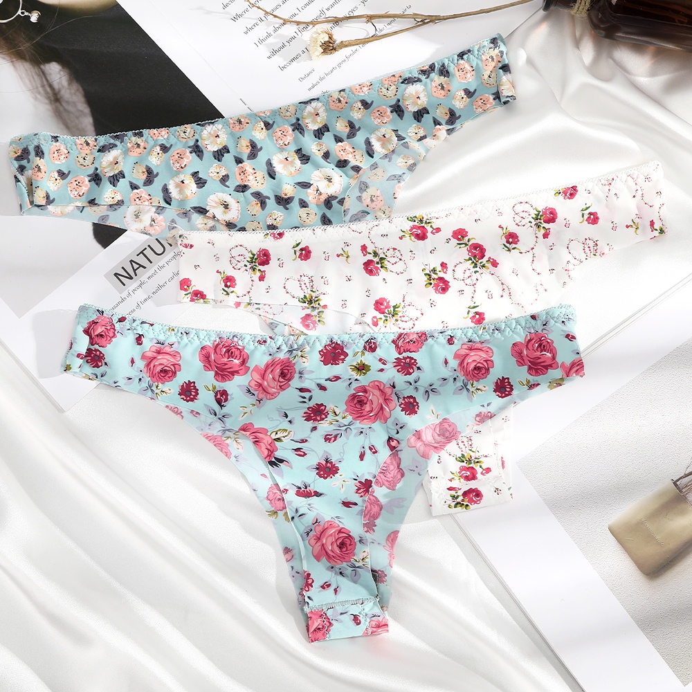 Quần Lót Lọt Khe In Họa Tiết Quyến Rũ Cho Nữ Levao