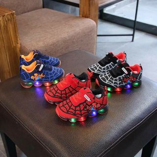 Giầy người nhện bé trai  có đèn sáng  nhấp nháy  (  [ Hàng Order] hagauorder