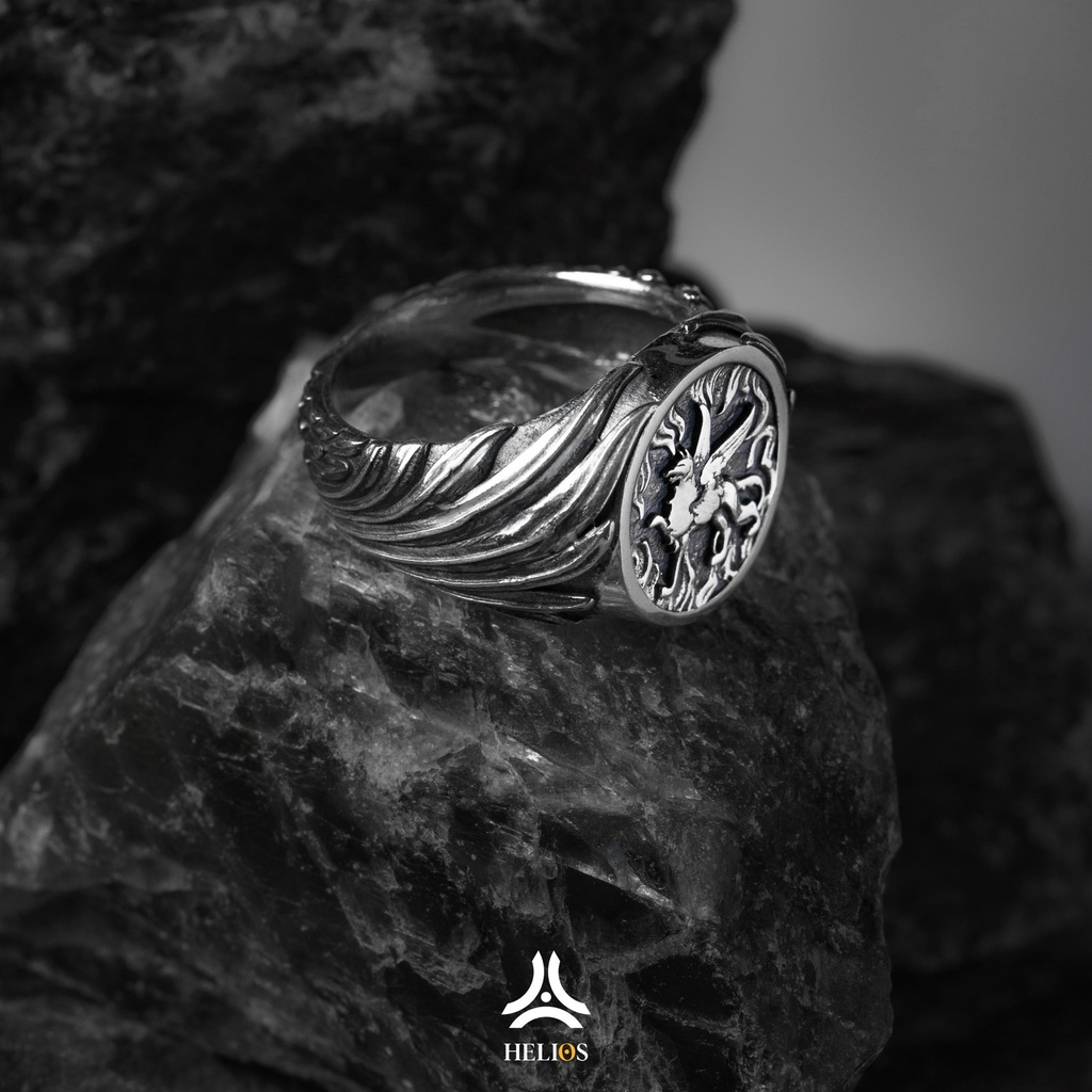 Nhẫn bạc nam, nữ HeliSilver Griffin Ring Helios Original S925