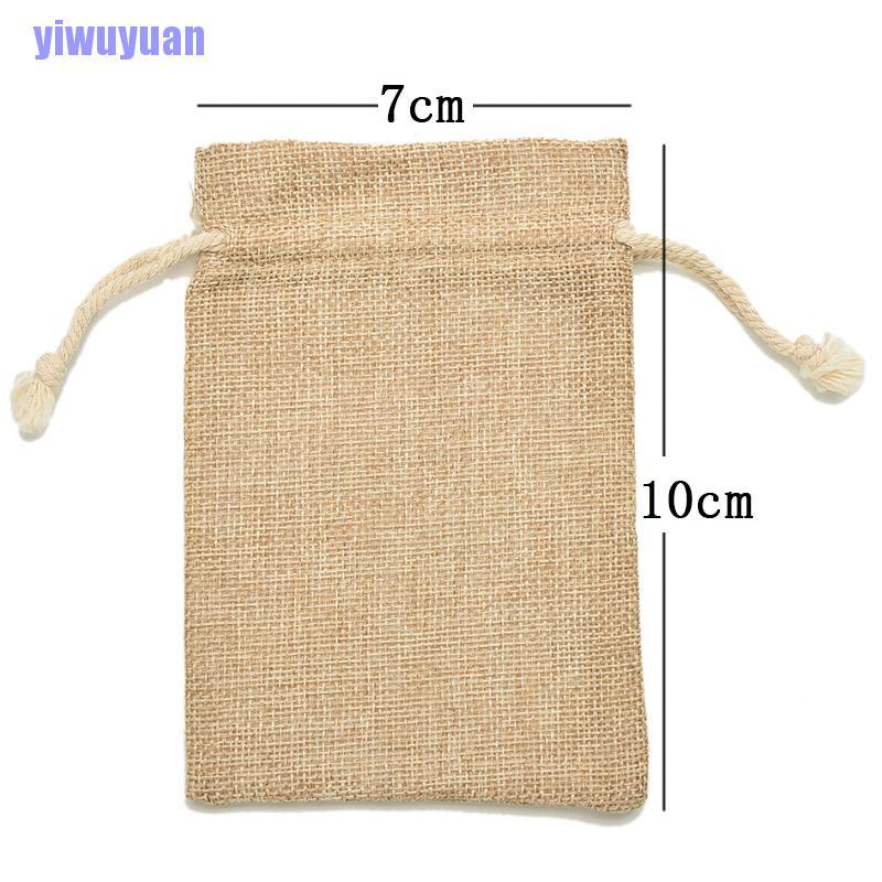 Túi Dây Rút Vải Canvas Mini Xinh Xắn Cho Đám Cưới