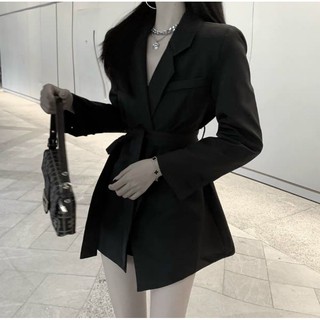 Áo Khoác Vest dài dây cột
