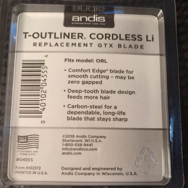Lưỡi tông andis T-OUTLINER CORDLESS LI. chính hãng