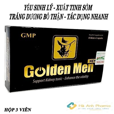 Tăng cường sinh lý GOLDEN MEN NEW - chống xuất tinh sớm,bổ thận tráng dương nam giới - HÀNG CHÍNH HÃNG