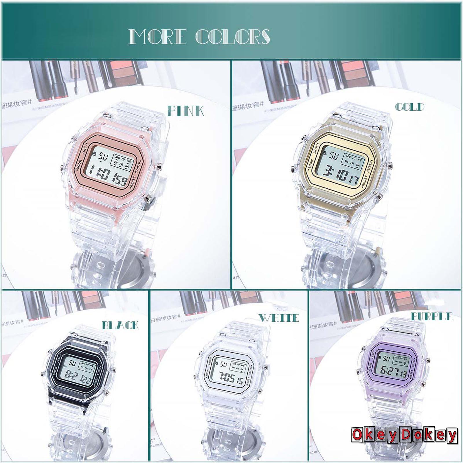 Đồng Hồ Điện Tử Đeo Tay Chống Nước Màu Đen / Vàng / Hồng / Tím / Trắng | BigBuy360 - bigbuy360.vn