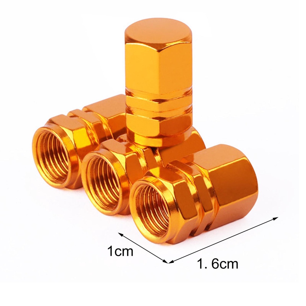 Nắp Van Bánh Xe Hơi/Xe Máy Điện E3W2 Thiết Kế Hình Lục Giác Nhiều Màu Sắc