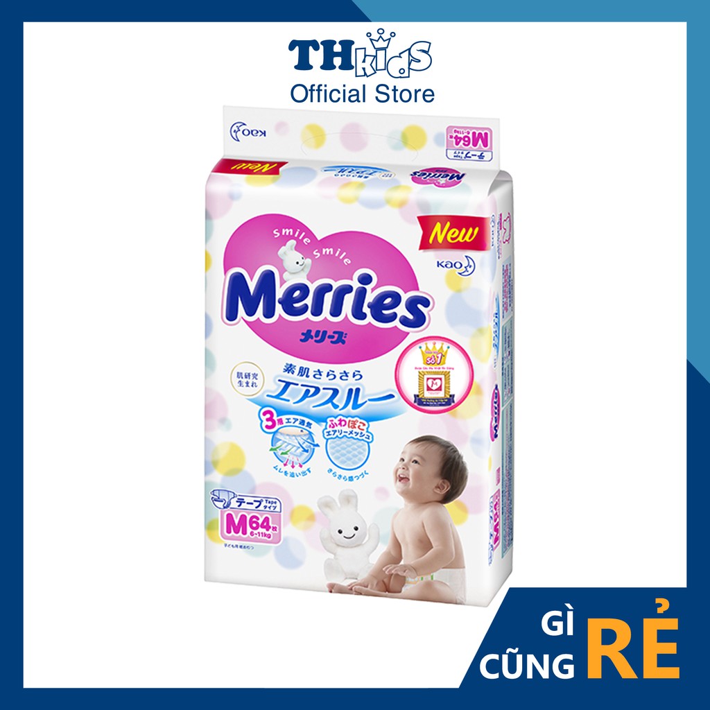 [Cộng Miếng-TC]Bỉm Dán/Quần Merries Nội Địa Nhật NB96/S88/M68/L58/M64/L50/XL44/XXL28