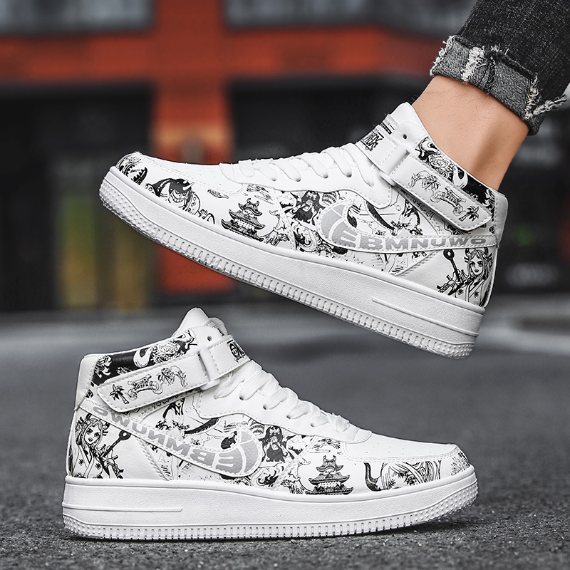 Giày Thể Thao Mềm In Hình Luffy ONE PIECE Thời Trang Chất Lượng Cao Trẻ Trung Cho Nam
