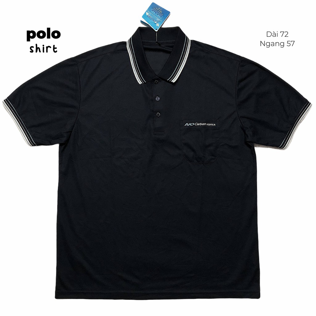 Áo polo xanh đen secondhand còn full tag