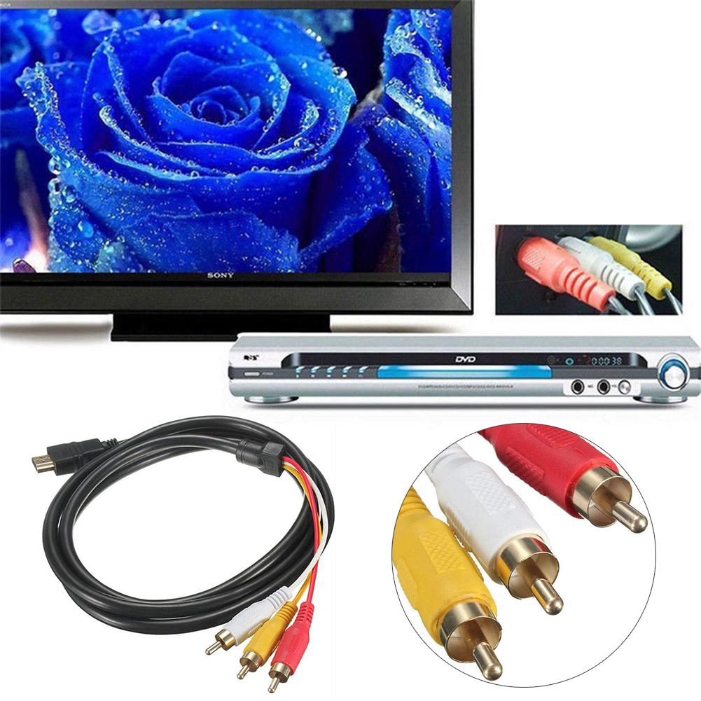 Cáp chuyển đổi thành phần AV 5F HDMI sang âm thanh video 3-HDMI cho HDTV