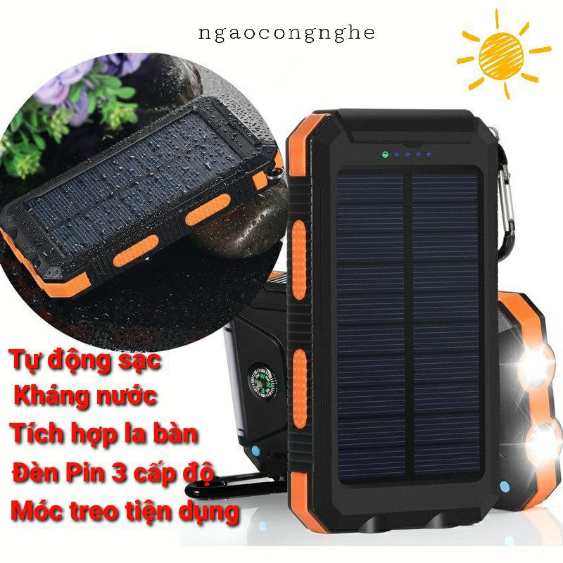Pin sạc dự phòng năng lượng mặt trời VTE 10000 mAh