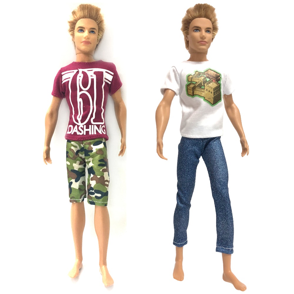 2 Pcs Prince Ken Doll Clothes For Barbie Boy Birthday Presents