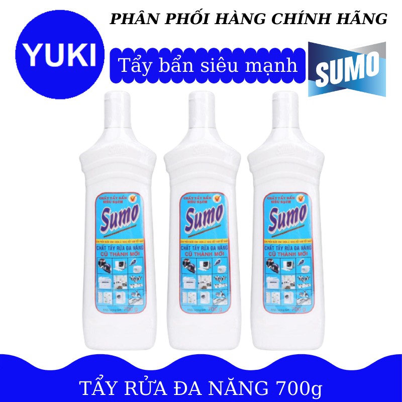 Combo 2 Chai Tẩy Rửa Đa Năng Trắng Sumo 700g | YUKI MISE