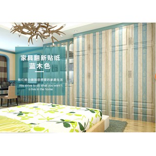 Cuộn 5m pvc giấy dán tường - sọc vàng xanh kt037