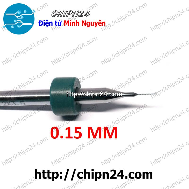[2 CÂY] Mũi khoan mạch in CNC 0.15mm