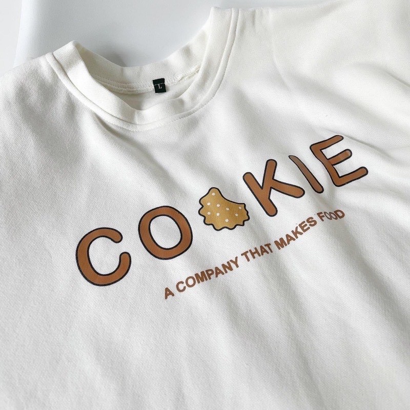 Áo Sweater COOKIE Áo Sweater Nỉ Dày Dặn Mềm Min Form Rộng Tay Bồng [Ảnh Thật]