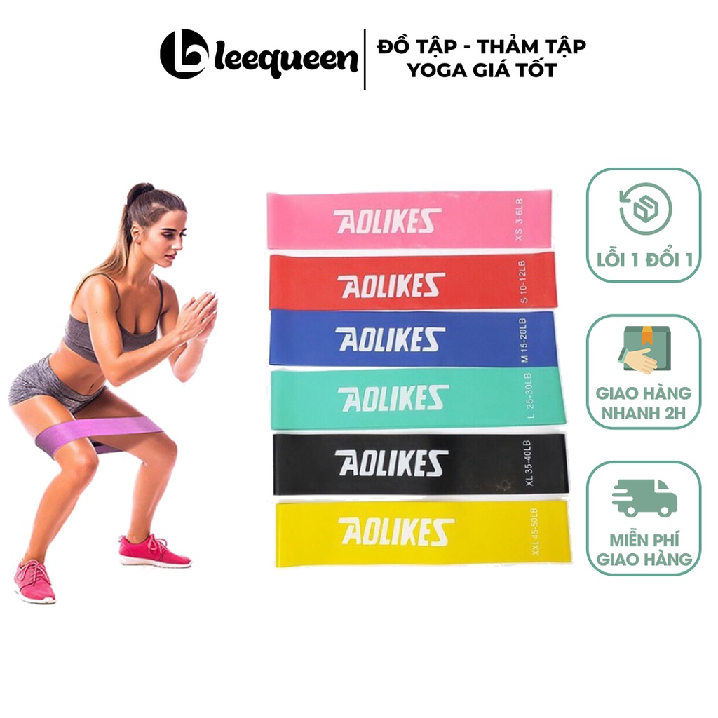 Dây mini Band, Dây cao su kháng lực Aolikes tập chân mông AL 3601