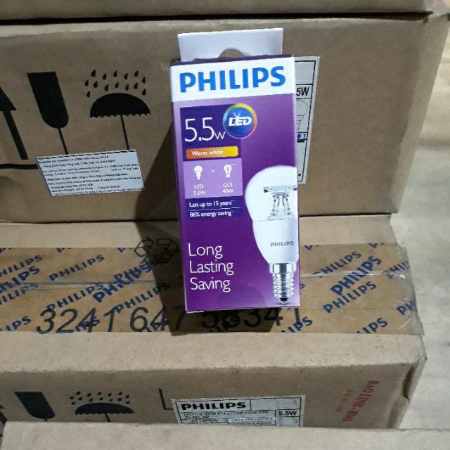 Bóng đèn led classic 2-25w , 4- 25w , 5.5w  BA35 Và P45  E14 ww philip