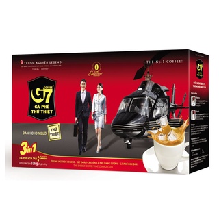 Loại có tem xác thực  cà phê hòa tan g7 3in1 - hộp 21 gói 16gr trung nguyên - ảnh sản phẩm 1