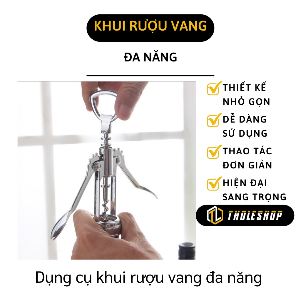 Mở Rượu Vang - Dụng Cụ Khui Rượu Vang Đa Năng, Chịu Nhiệt Tốt, Độ Bền Cao 8817