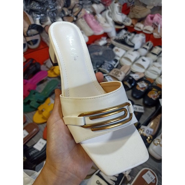 Dép gót 5cm đi dáng cao💋💋💋💋💋💋(Ảnh shop tự quay)