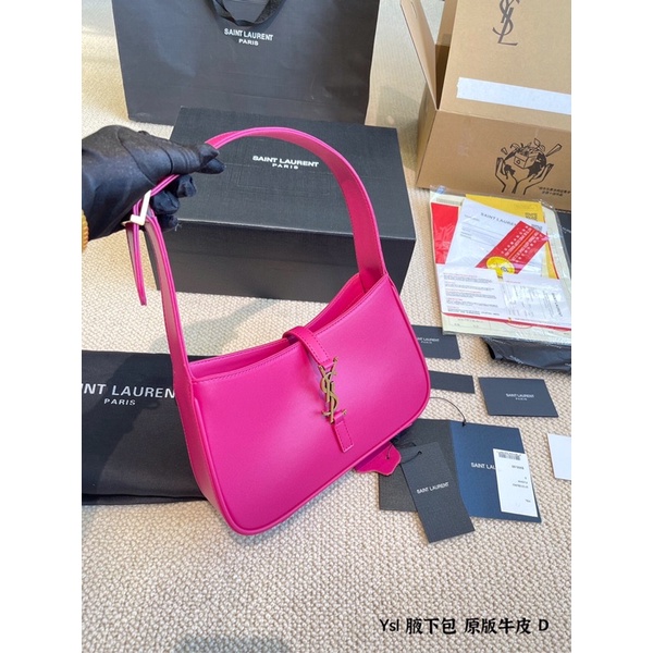 Túi xách Ýsl kẹp nách sz 25 chất da thật