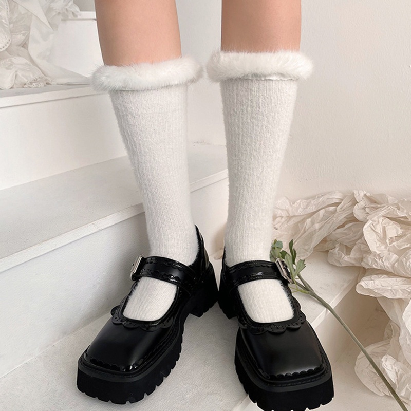 1 Đôi Tất Chân Cao Qua Gối Phong Cách Lolita Ngọt Ngào Cho Nữ