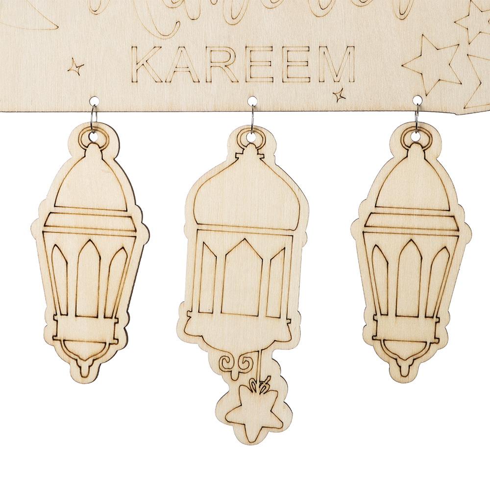 Lồng Đèn Gỗ Treo Trang Trí Nhà Cửa / Tiệc Cưới DIY