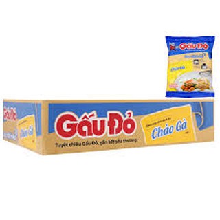 Cháo gấu đỏ thịt bằm, thịt gà