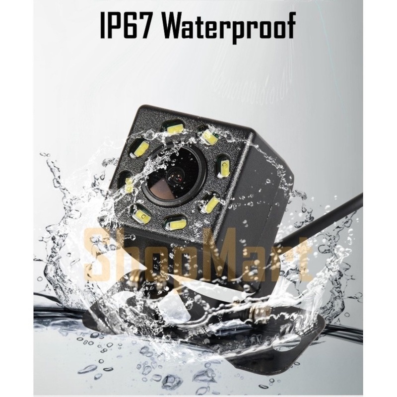 Camera Lùi Xe Tích Hợp 8 Đèn Led Hỗ Trợ Quay Ban Đêm Cho Xe Hơi | BigBuy360 - bigbuy360.vn
