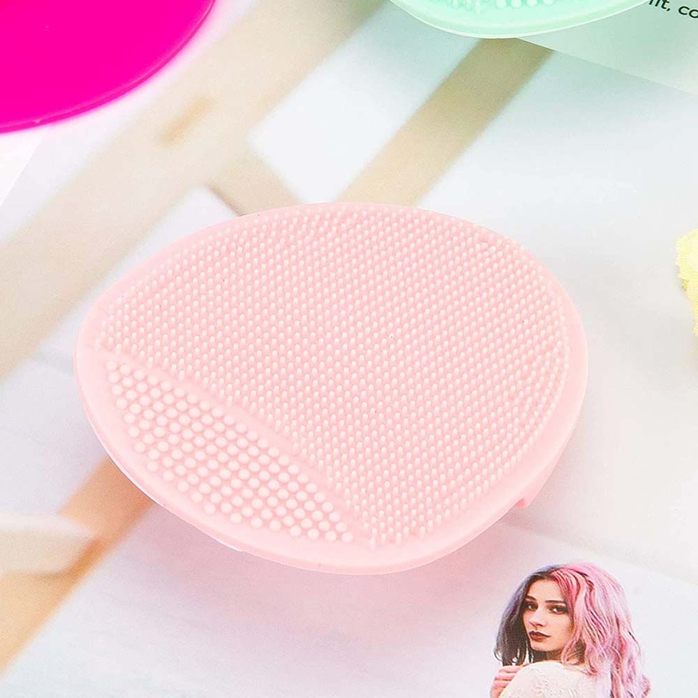 [Hàng mới về] Bàn chải silicon mềm mini tẩy tế bào chết làm sạch sâu lỗ chân lông với nhiều màu tùy chọn