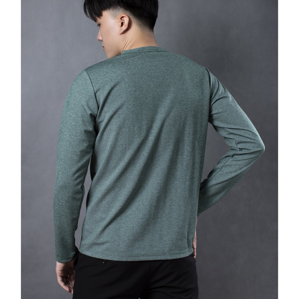Áo thun dài tay nam cổ tròn LADOS - 9032 với chất vải cotton muối tiêu dày nhưng cực mịn và mát mẻ | BigBuy360 - bigbuy360.vn