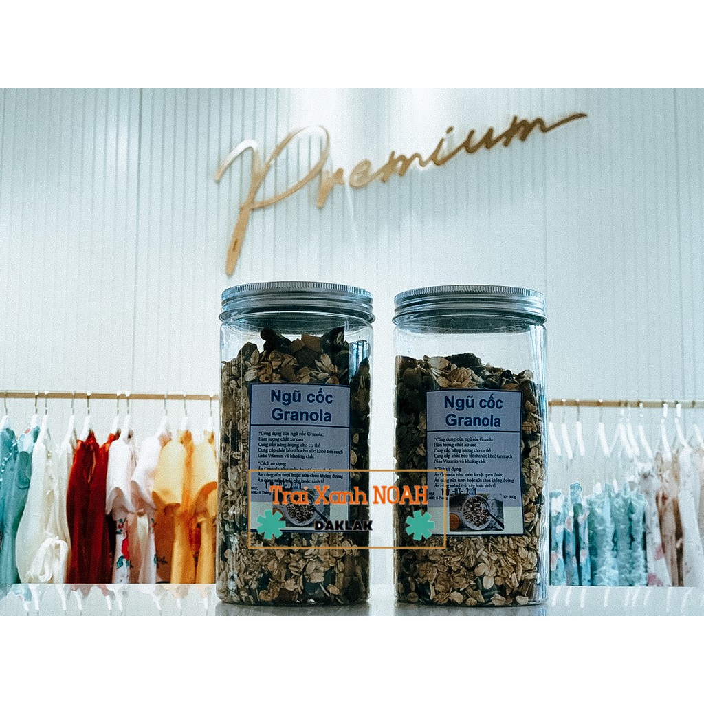 Ngũ cốc hạt Đắc Lắc Tẩm mật ong Granola - chuyên giảm cân hộp 500g | BigBuy360 - bigbuy360.vn