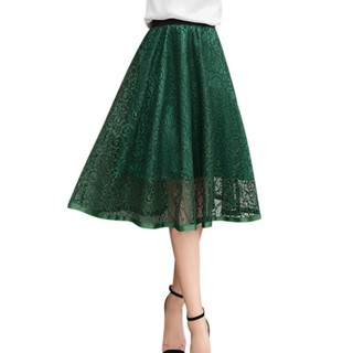Chấn váy ren xoè xếp ly