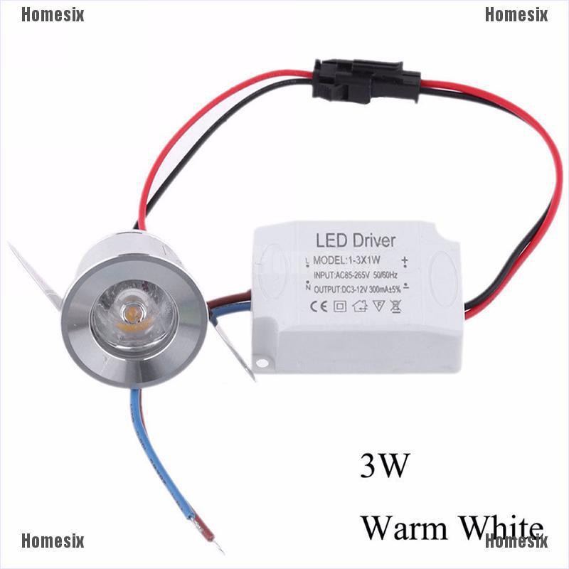 [YHOMX] 1/3W Recessed Mini Spotlight Lamp Ceiling Mounted LED Downlight Ceiling Light TYU