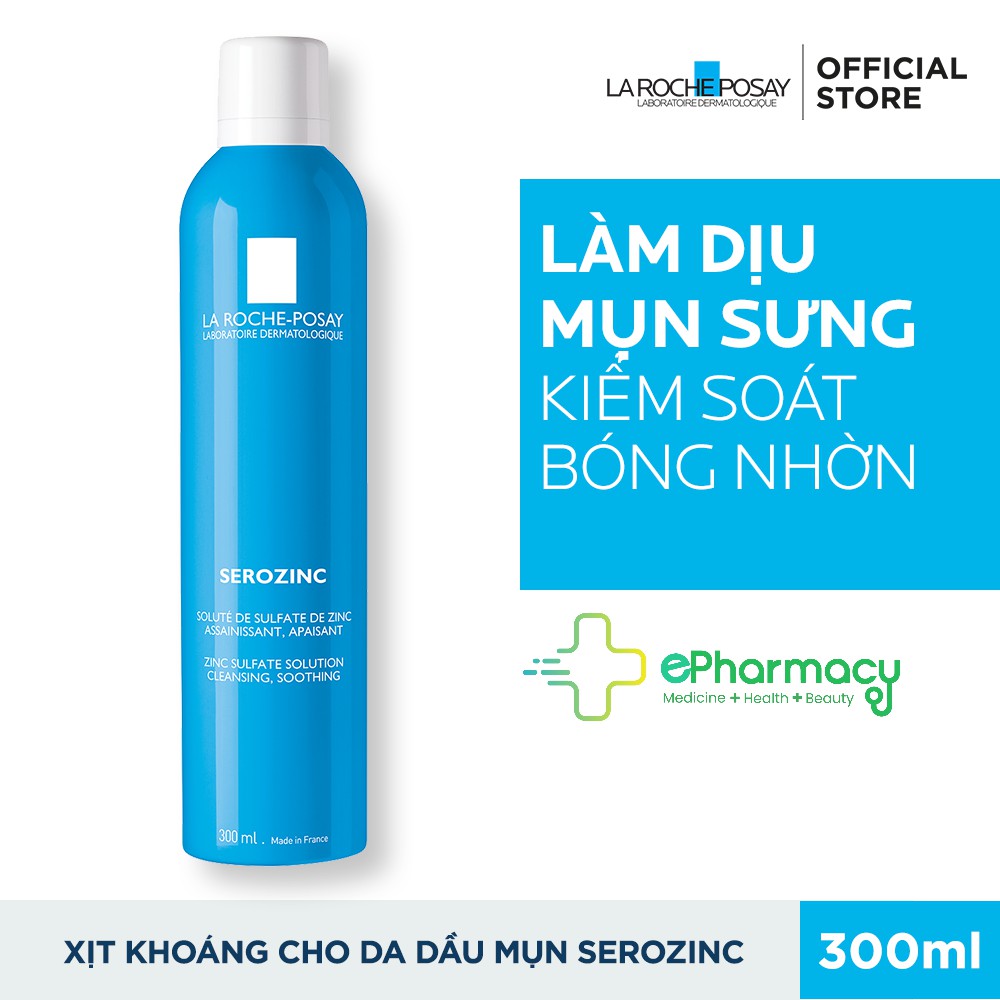 Xịt Khoáng LA ROCHE POSAY Serozinc Zinc Sulfate Solution Cleansing, Soothing cho da dầu mụn