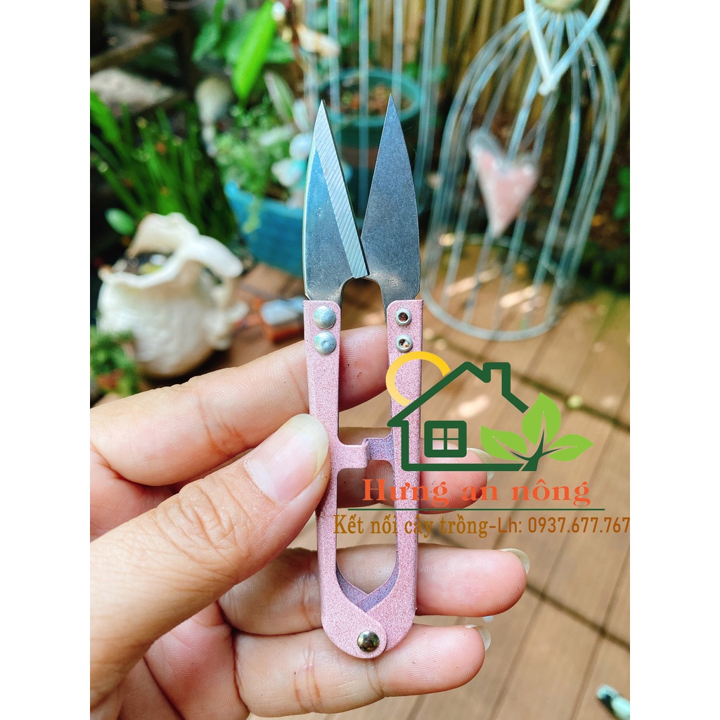 Kéo bấm cắt chỉ may vá thêu đồ gia đình có nhiều màu mỗi cây có túi nilon đựng