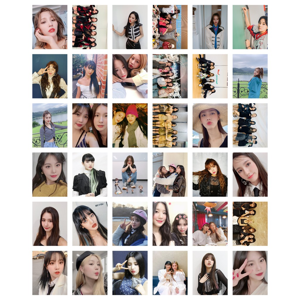 Lomo card 90 ảnh (G)I-DLE cập nhật Twitter 060420