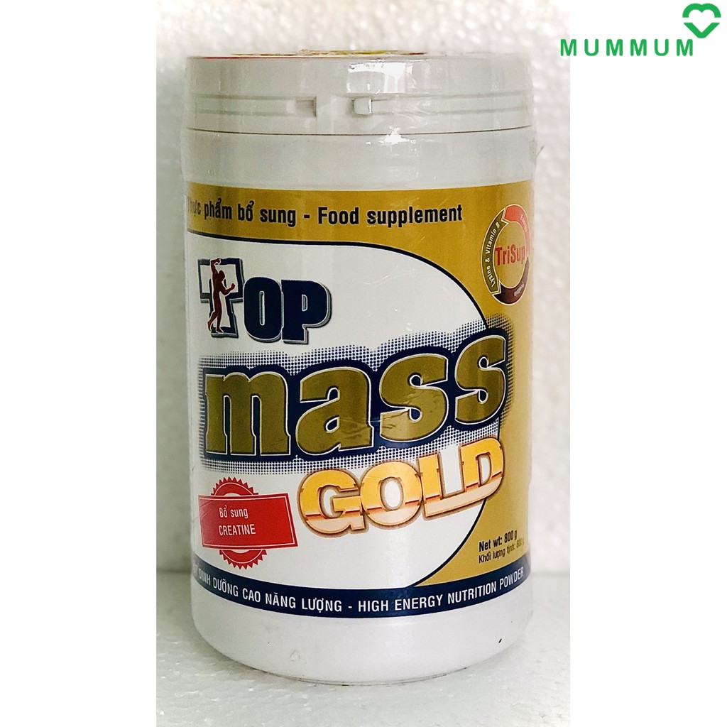 Sữa bột Top Mass Gold vị vani 800g tăng cân | BigBuy360 - bigbuy360.vn