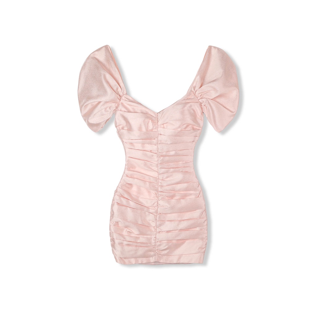 Đầm Ngắn Nữ Body Full Ruffle , Chất Vải taffta silk Thoải Mái , WDN000286 ,SOMEHOW