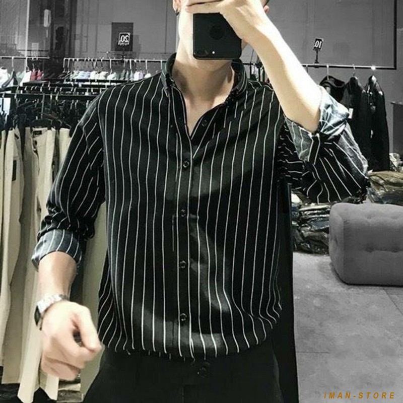 Áo Sơ Mi Nam Kẻ Sọc Dài Tay, Áo Sơ Mi Nam Công Sở Mền Mịn, Bền Đẹp, Thời Trang Cao Cấp | BigBuy360 - bigbuy360.vn
