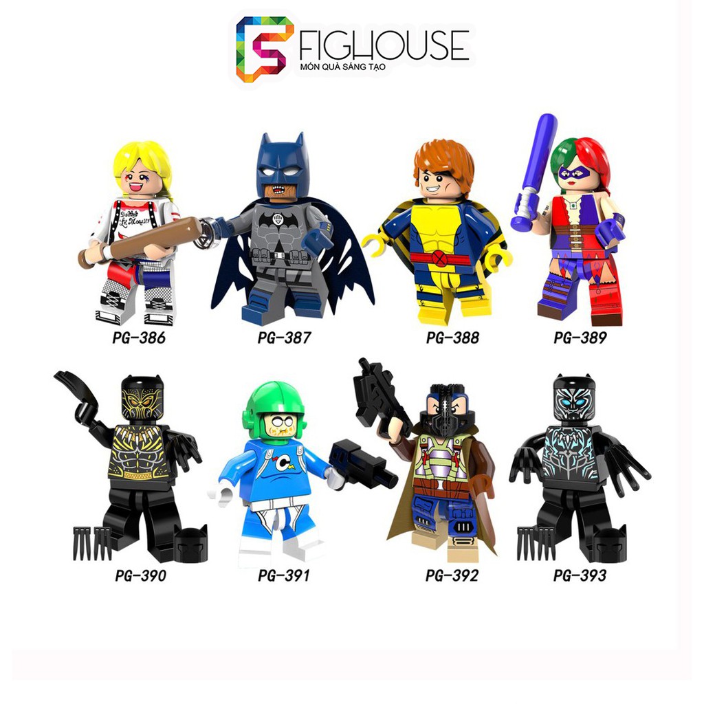 Xếp Hình Minifigures Các Nhân Vật Siêu Anh Hùng Vũ Trụ DC/Marvel Comics - Đồ Chơi Lắp Ráp non-lego PG8100 [B4]