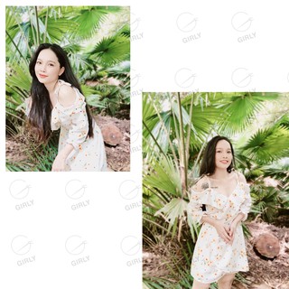 Đầm lụa đắp chéo trễ vai