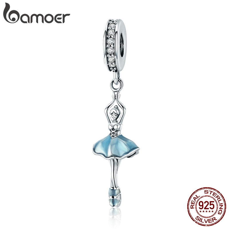 Hạt Charm Bamoer Hình Cô Gái Múa Ba Lê Xinh Xắn