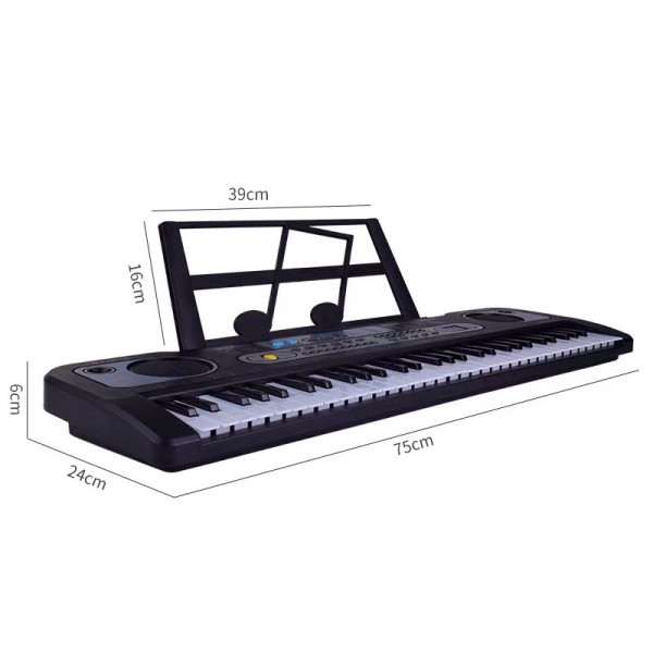 Đàn Piano Đàn Điện Tử 61 Phím Kèm mic Cho Bé Đàn Organ