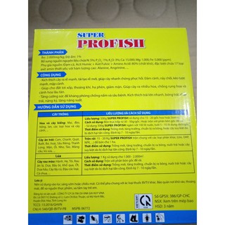Phân Đạm Cá Dạng Viên Super ProFish gói 1kg