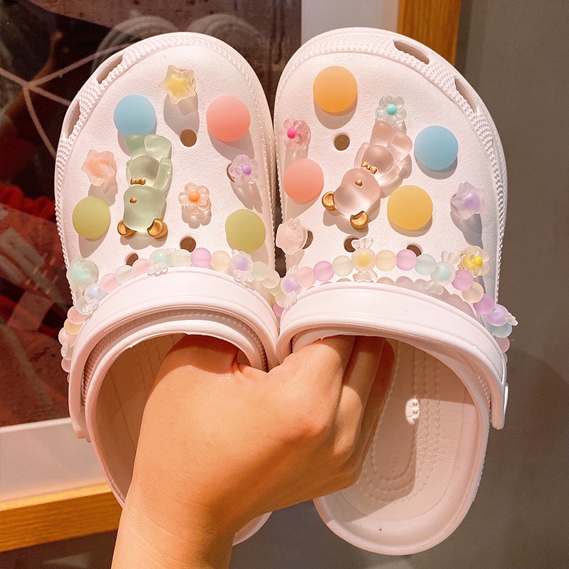 phụ kiện dép Crocs charm DIY khóa giày crocs jibbitz Nhựa trang sức Phụ kiện trang trí giày crocs nút trang trí giày trẻ em Dép Sandal Đồ trang sức Quà tặng sáng tạo món quà đặc biệt
