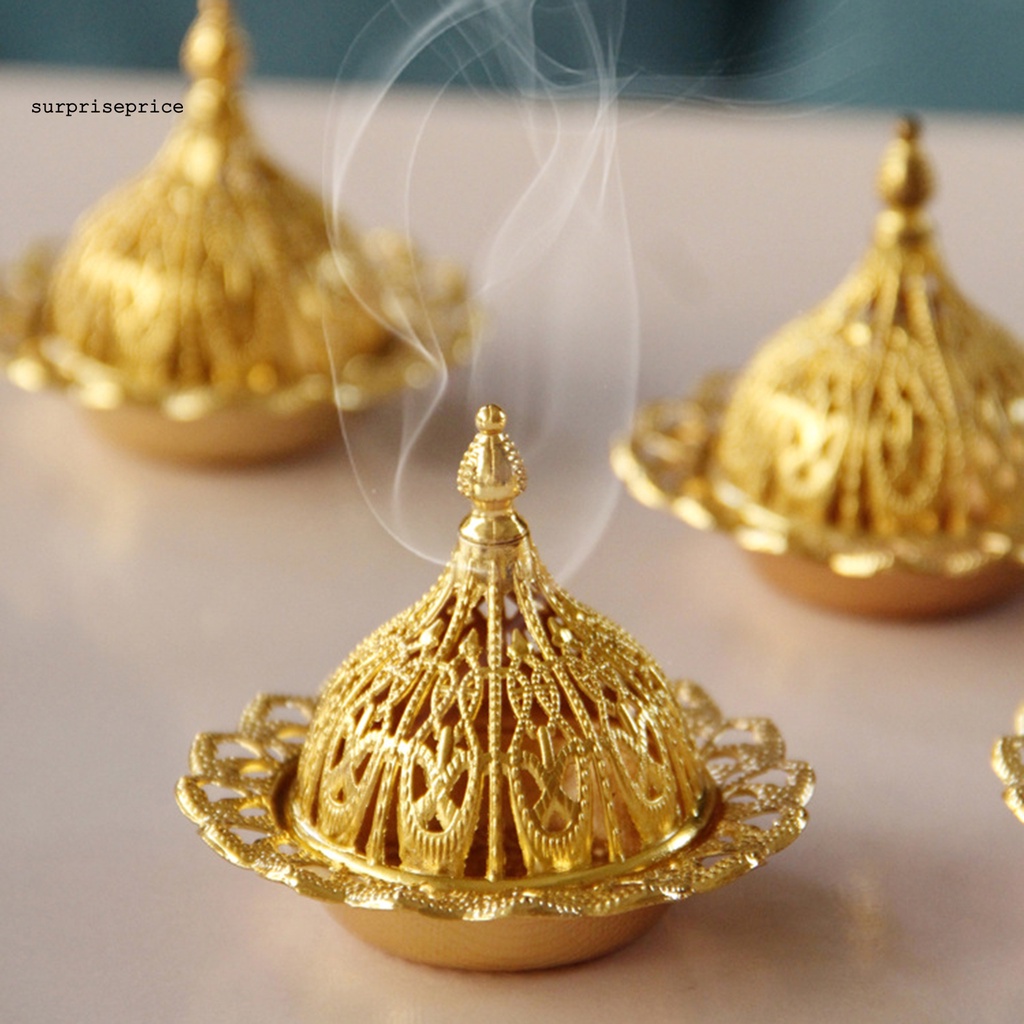 Đế đốt trầm hương bằng kim loại trang trí nhà cửa