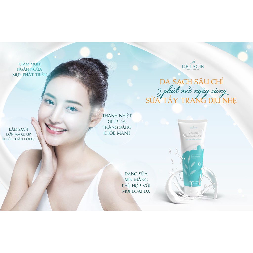 SỮA TẨY TRANG DỊU NHẸ LAMER DR LACIR,Giúp làm sạch da, Giúp thải độc da,làm mềm mịn da,sữa tẩy trang,tẩy trang dịu nhẹ | BigBuy360 - bigbuy360.vn