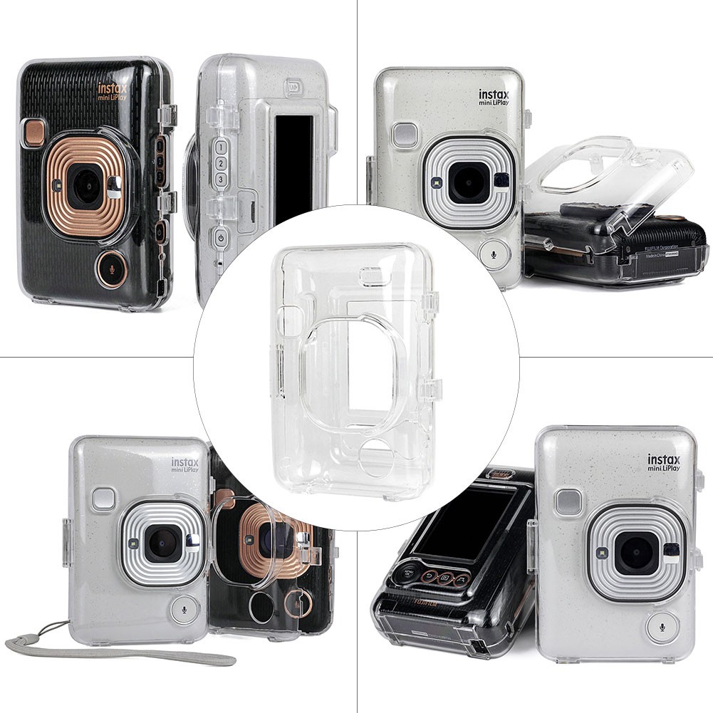 Bao da PU kiểu retro cho máy ảnh Fujifilm Instax Mini liplay Hybrid Instant